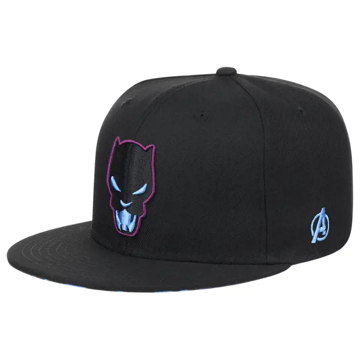 Casquette Snapback noire UV 60e anniversaire Black Panther