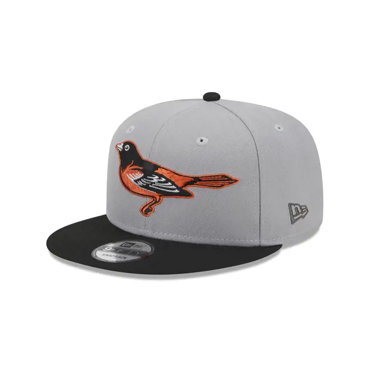 Casquette 9FIFTY basique MLB des Baltimore Orioles GRIS/NOIR/GRIS