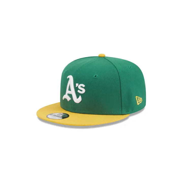 Casquette Oakland Athletics MLB Basic YTH 9FIFTY Vert/Jaune/Gris