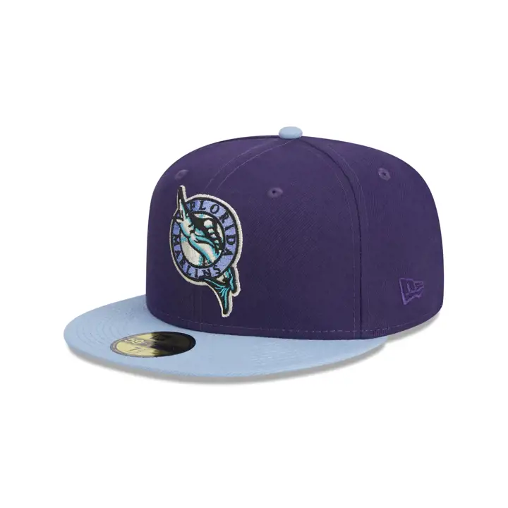 Florida Marlins MLB Purple Sky 59FIFTY VIOLET/CIEL/TURQ