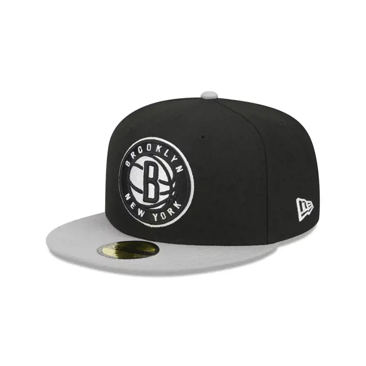 Brooklyn Nets NBA Store Écusson 59FIFTY NOI/GRI/GRI
