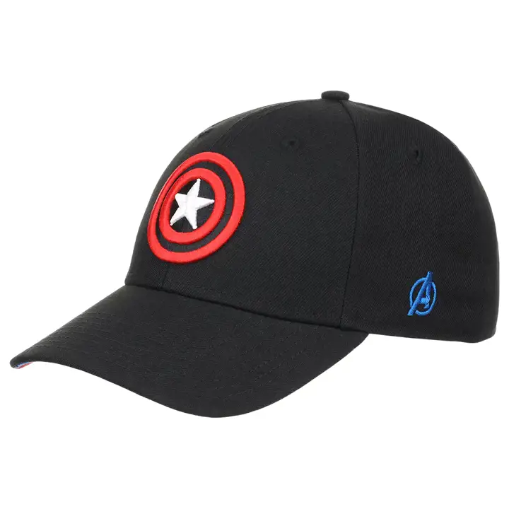 Casquette de sport anti-UV Captain America Comic noire