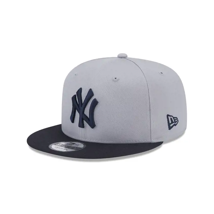 NEW YORK YANKEES SIDE PATCH CONTRASTANTE 9FIFTY GRIS/MARINE