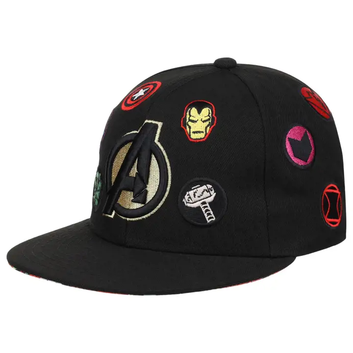 Casquette snapback noire Avengers UV 60ème anniversaire en édition limitée
