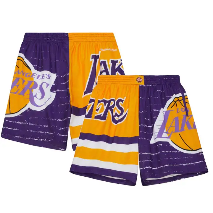 Short de bain NBA Jumbotron 3.0 Los Angeles Lakers, blanc