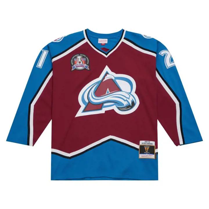 Maillot Réplique Ligne Bleue NHL M&N Colorado Avalanche Peter Forsberg