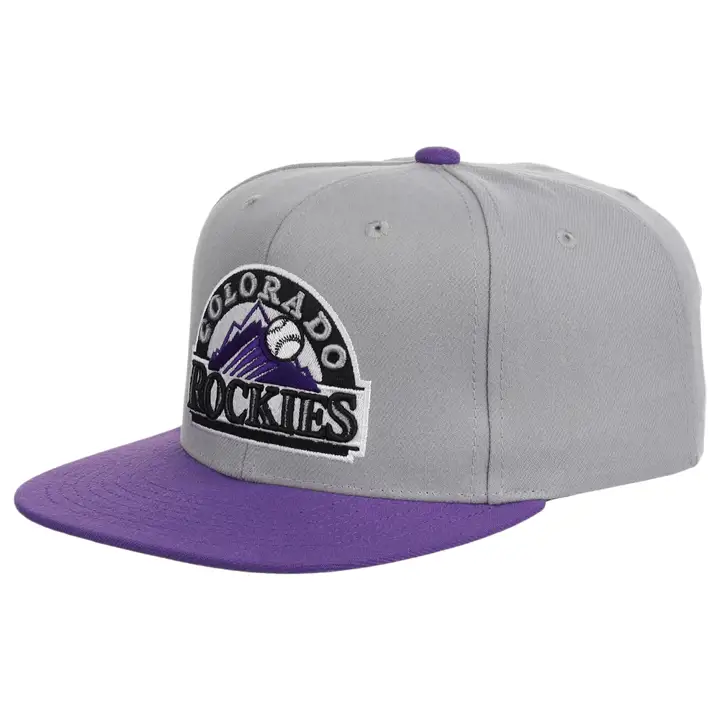 Casquette snapback MLB Colorado Rockies modèle Initial couleurs gris/violet/vert