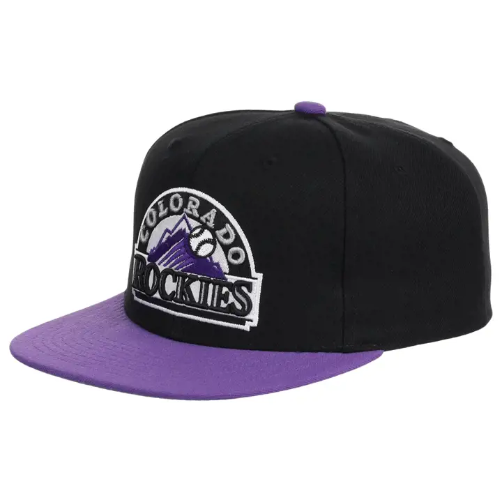 Casquette Snapback MLB Colorado Rockies Evergreen Noir/Violet/Vert