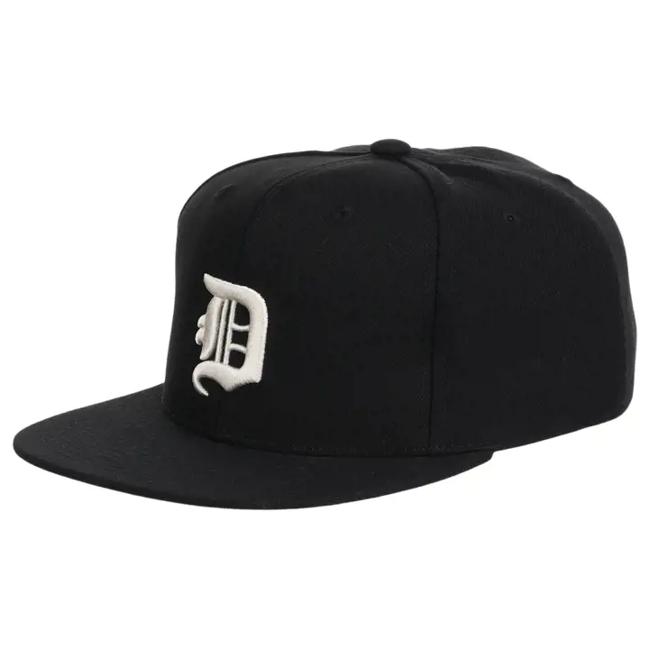 Casquette Snapback classique initiale MLB des Detroit Tigers NOIR/NOIR/IVOIRE