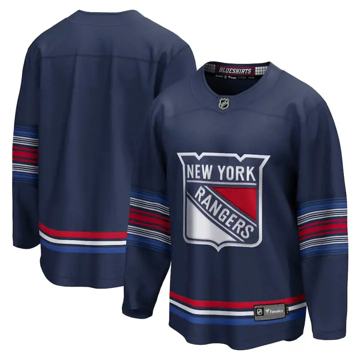 Maillot Replica NHL des New York Rangers BLEU MARINE