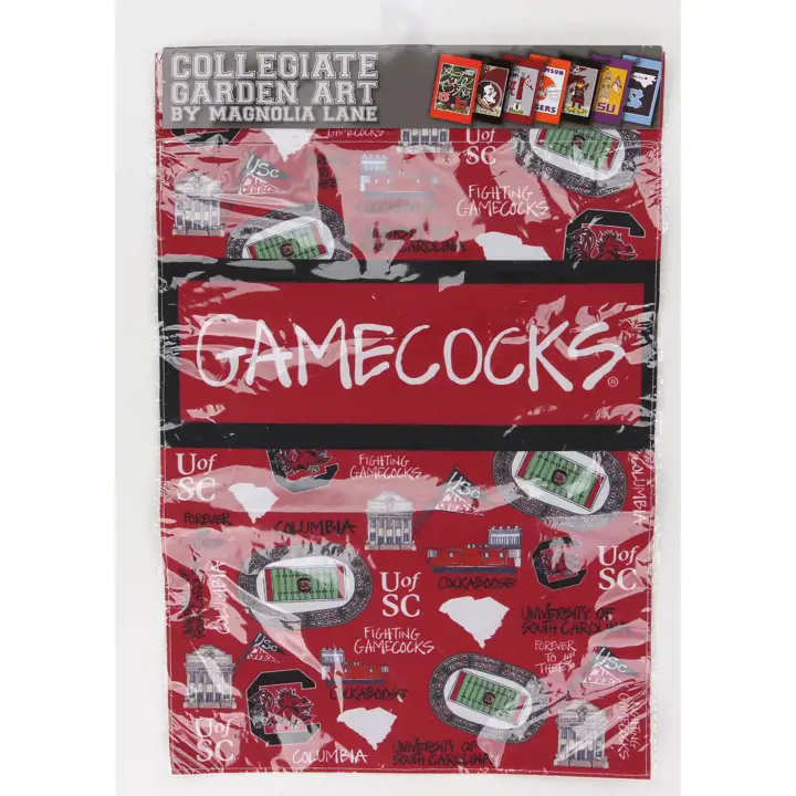 Drapeau de jardin éparpillé des Gamecocks de la Caroline du Sud
