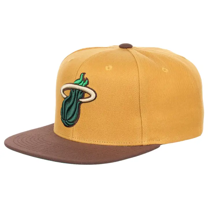 Casquette Snapback Miami Heat NBA Beef & Broccoli KHA/BRN/GRN