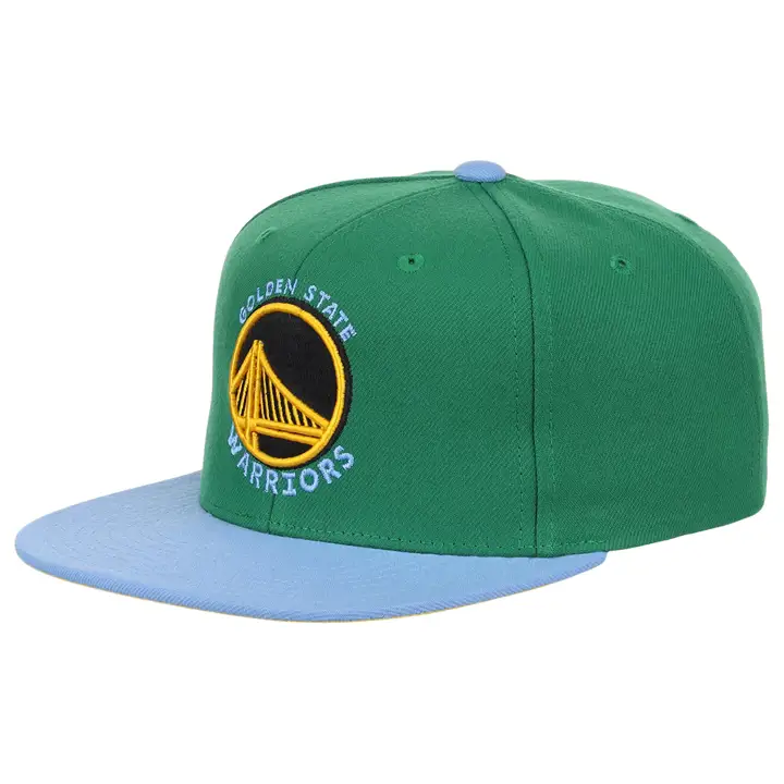 Casquette snapback Golden State Warriors NBA Waverunner VERT/BLEU CLAIR/JAUNE
