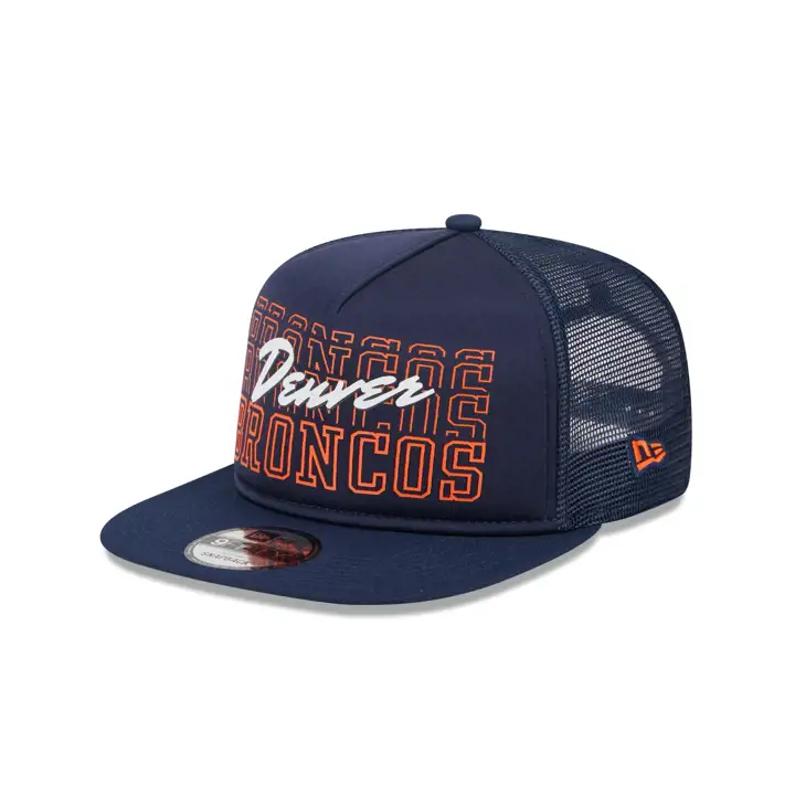 Denver Broncos NFL Script Foam 950AF BLEU MARINE