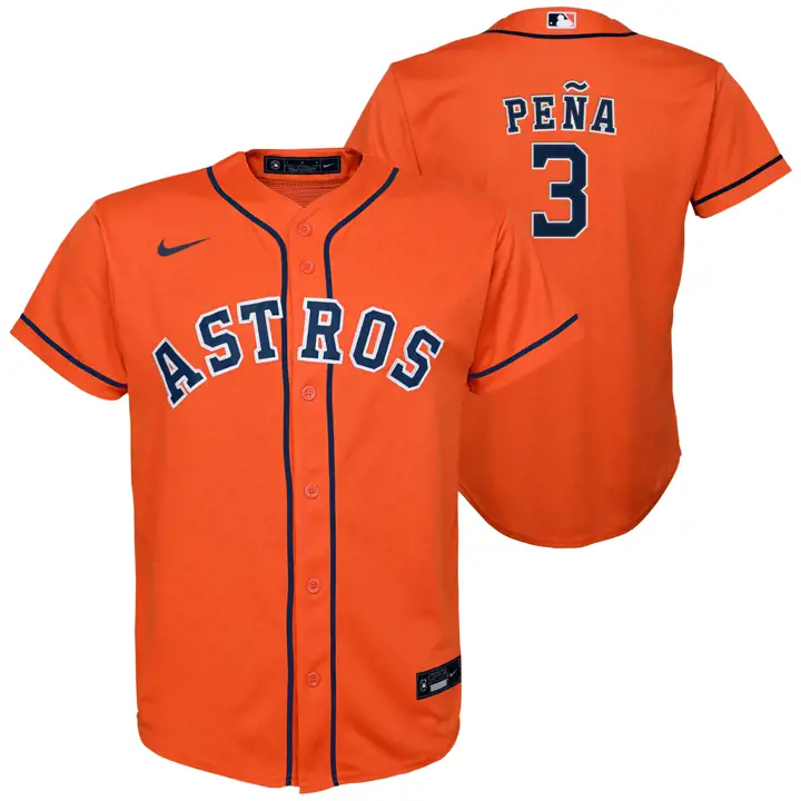 Maillot officiel de joueur des Astros de la MLB pour jeunes - Jeremy Pena ORG