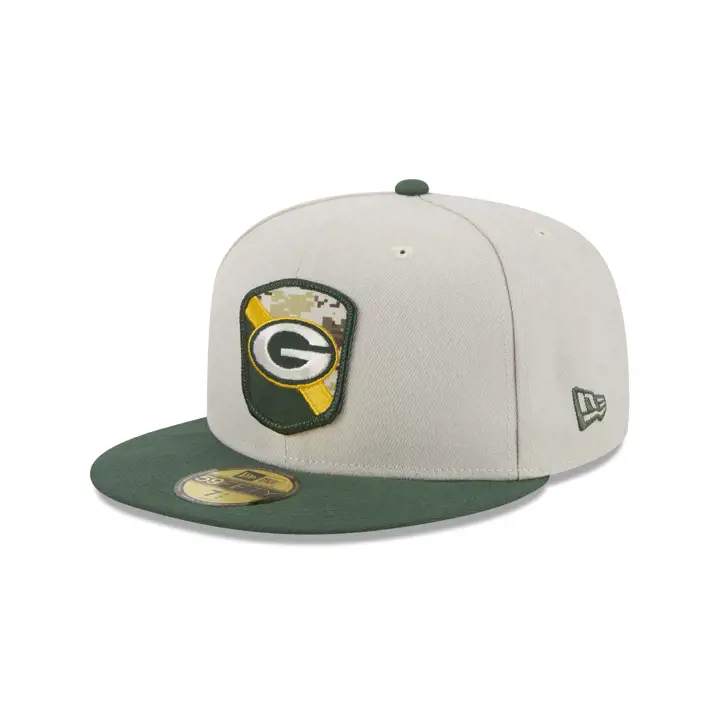 Casquette 59FIFTY NFL Salute to Service Green Bay Packers 23 STONE/DKG