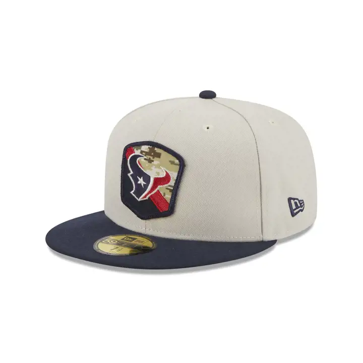 Houston Texans 23 NFL Salute to Service 59FIFTY STONE/NAVY