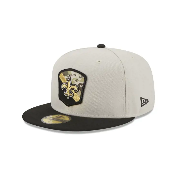 New Orleans Saints 23 NFL Salute to Service 59FIFTY STONE/BL