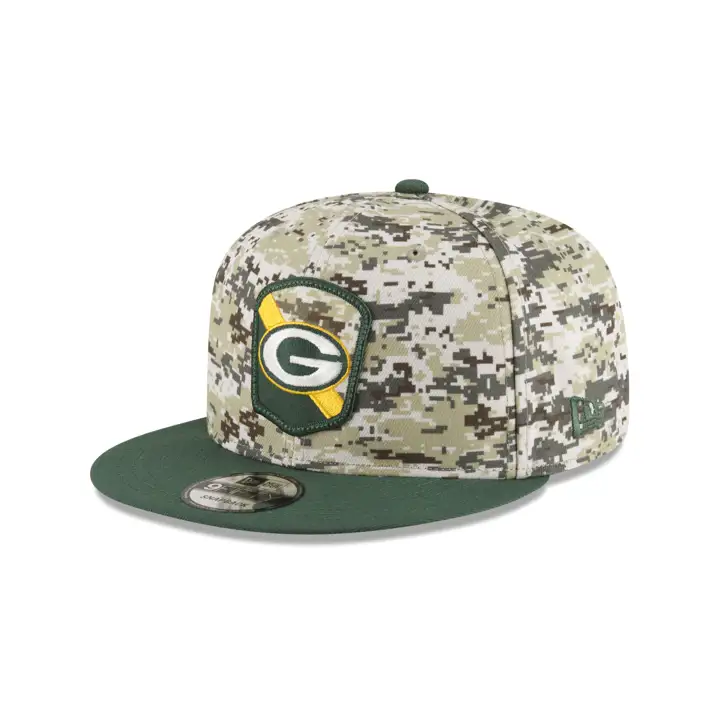 Green Bay Packers 23 NFL Salute to Service 9FIFTY CAMO/DKGRN