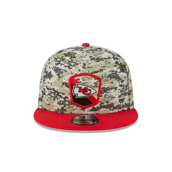 Kansas City Chiefs 23 NFL Salute to Service 9FIFTY CAMO/RED