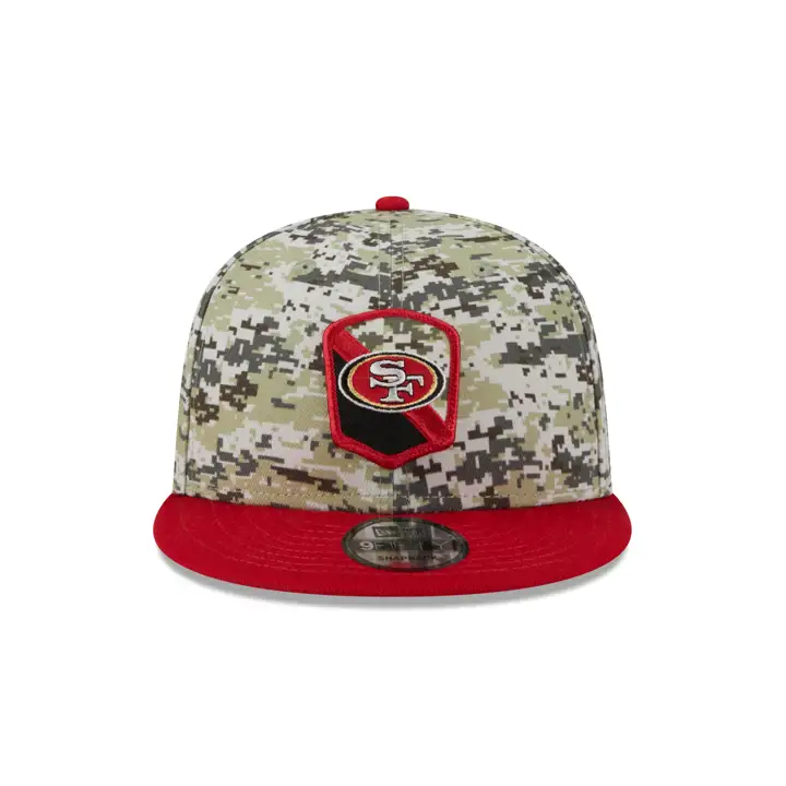 Casquette 9FIFTY NFL Salute to Service des 49ers de San Francisco 23 CAMO/ROUGE