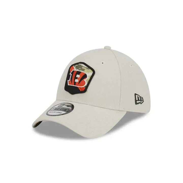 Casquette 39THIRTY Stone NFL Salute to Service des Bengals de Cincinnati 23 S