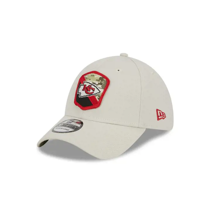 Casquette ajustée Kansas City Chiefs Salute to Service Stone 39THIRTY NFL 2023