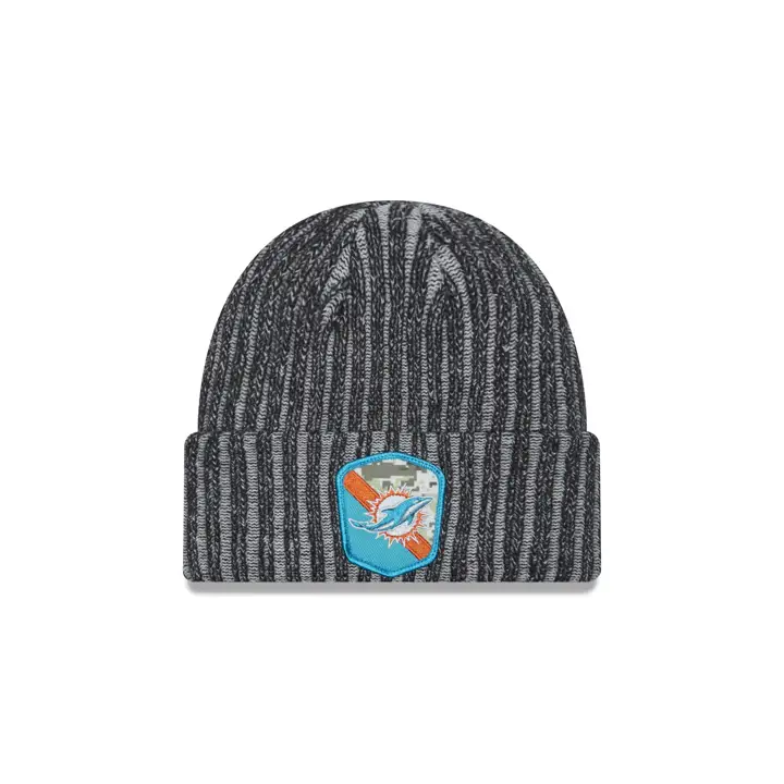 Miami Dolphins 23 NFL Salute to Service Bonnet Tricoté Noir
