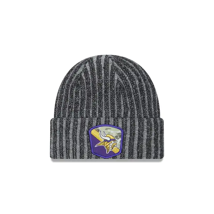 Minnesota Vikings 23 NFL Salute to Service Tricot NOIR