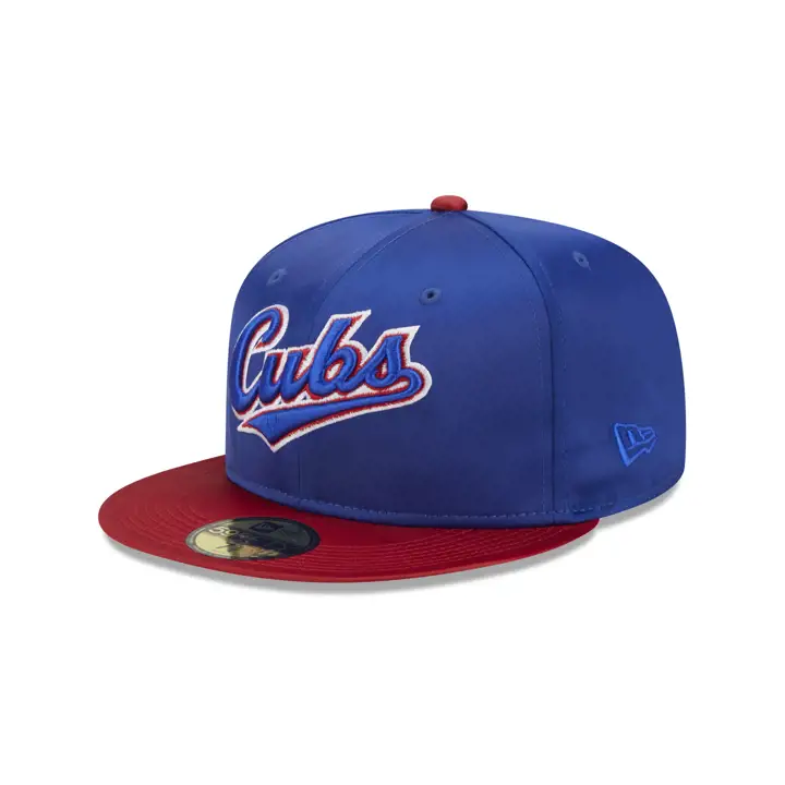 Chicago Cubs MLB Satin Complet 59FIFTY BLEU/ROUGE/GRIS