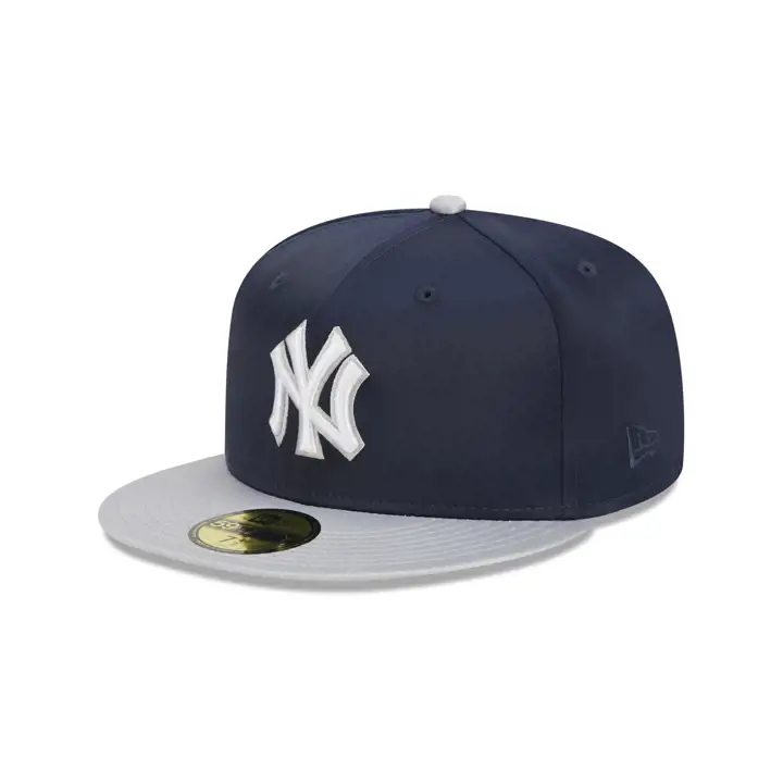 New York Yankees MLB Full Satin 59FIFTY MARINE/GRI/GRI