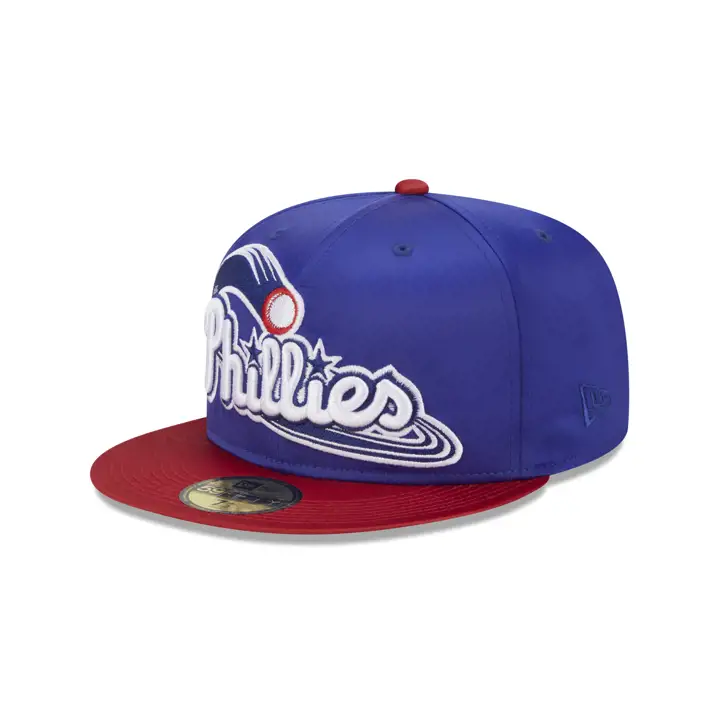 Philadelphia Phillies MLB Full Satin 59FIFTY NAVY/RED/GRY