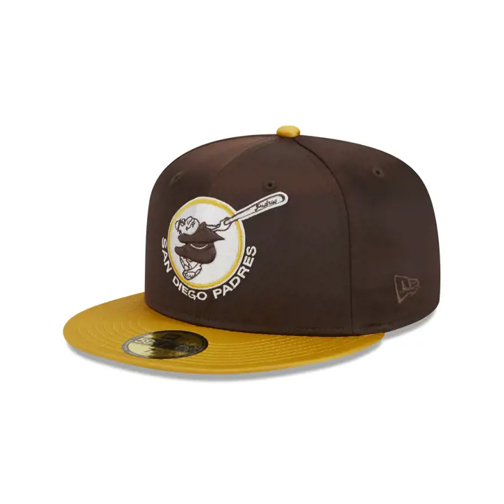 Casquette MLB Full Satin 59FIFTY des San Diego Padres BRN/YEL/GRY