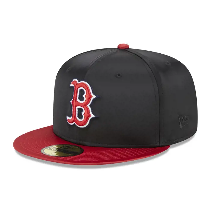 Boston Red Sox MLB Satin Noir 59FIFTY NOI/ROU/VER