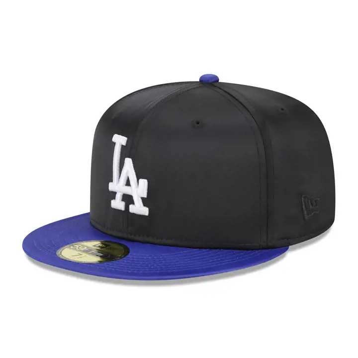 Los Angeles Dodgers MLB Satin Noir 59FIFTY NOI/BLEU/VER