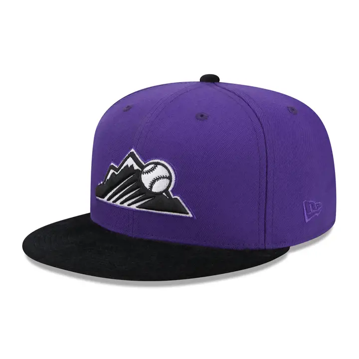 Colorado Rockies MLB Velvet 59FIFTY VIOLET/NOIR/VERT
