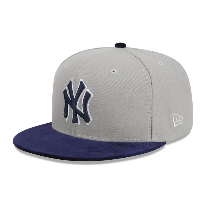 New York Yankees MLB Velours 59FIFTY GRIS/BLEU MARINE/VERT
