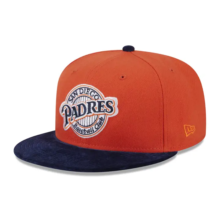 San Diego Padres MLB Velours 59FIFTY ORG/NAVY/GRN