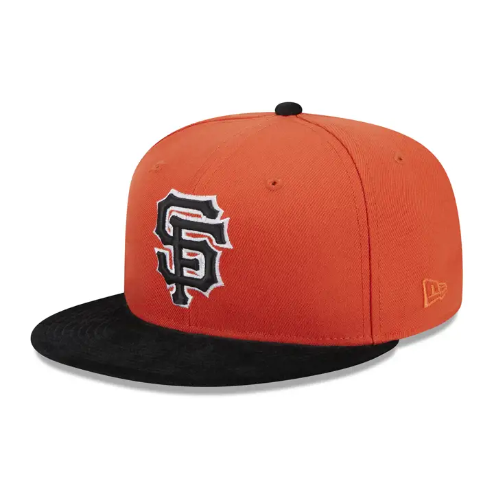 Casquette San Francisco Giants MLB en velours 59FIFTY ORG/BLK/GRN