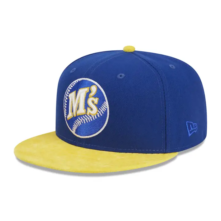 Casquette ajustée Seattle Mariners MLB Velvet 59FIFTY BLEU/JAU/VER