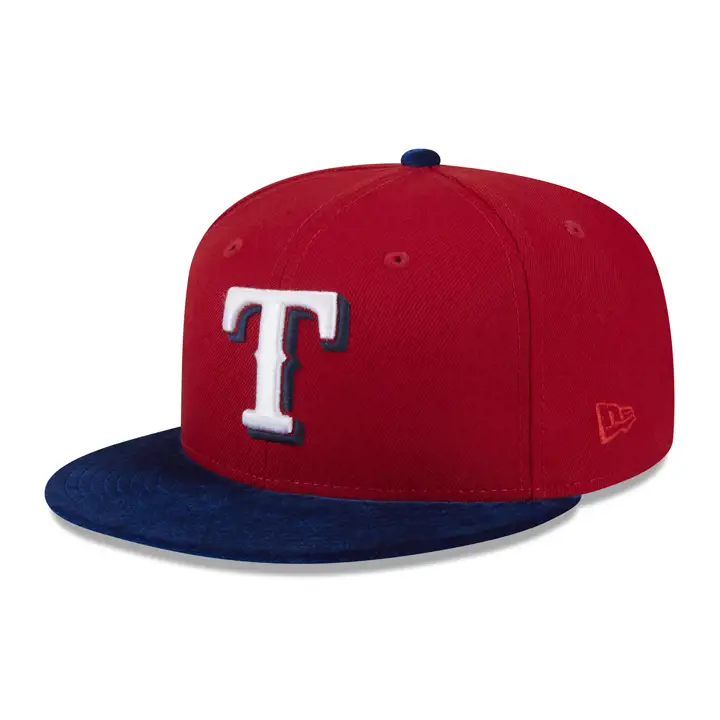 Texas Rangers MLB Velvet 59FIFTY ROUGE/BLEU/VERT