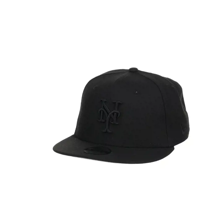 Casquette 9FIFTY New York Mets MLB Blackout Enfant Noir/Noir