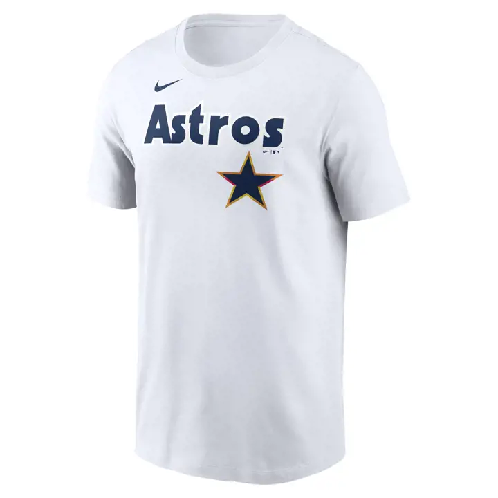 T-shirt joueur ASTROS MLB Nike N&N Alex Bregman BLC/Arc-en-ciel