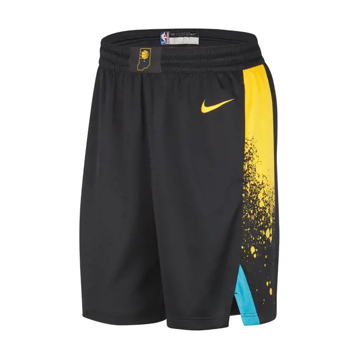 Short NBA City Edition Swingman 23 des Indiana Pacers NOIR