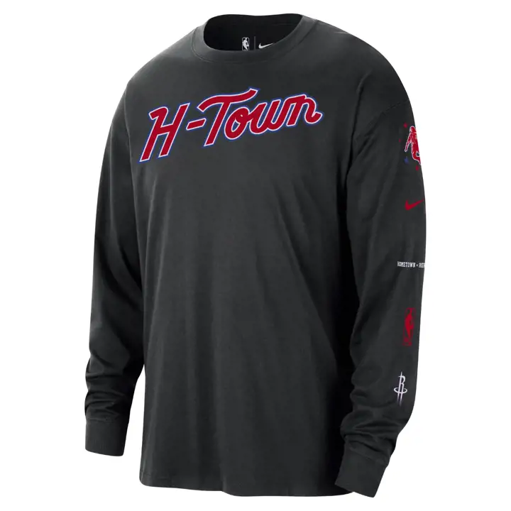 T-shirt à manches longues HOUSTON ROCKETS NBA City Edition Max 90 BLK
