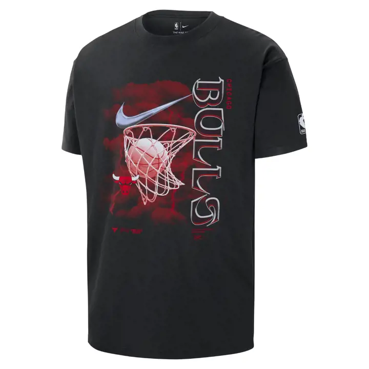 T-shirt noir CHICAGO BULLS NBA CTS Original Content Max 90