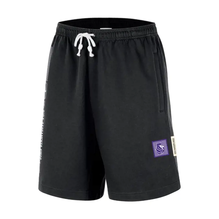 Short en molleton standard CTS NBA des Sacramento Kings - Noir