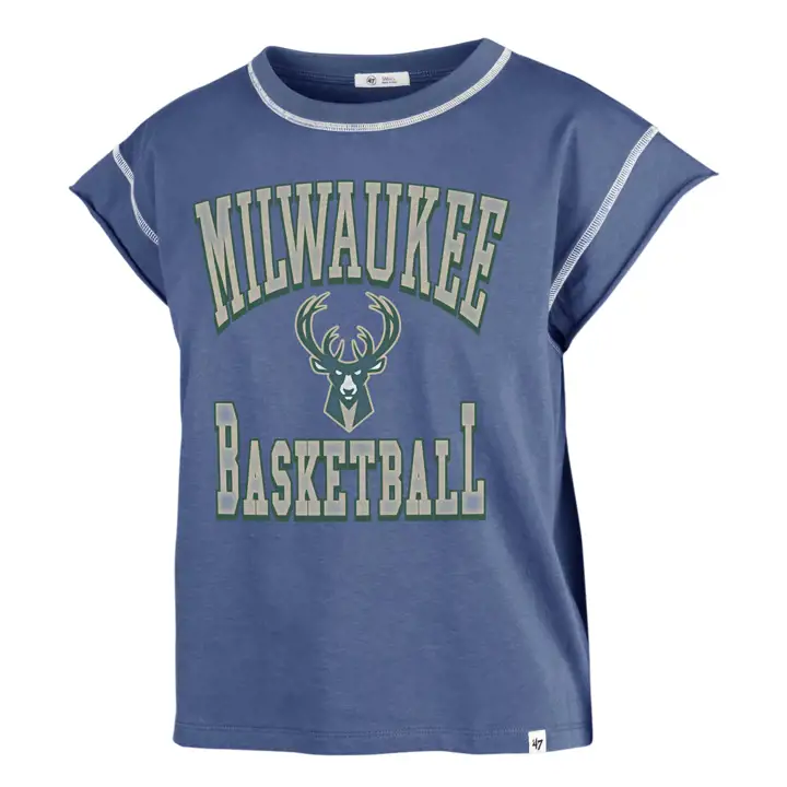 Milwaukee Bucks NBA T-shirt Femme CE SOUND UP MAYA TEE WMN 22 bleu