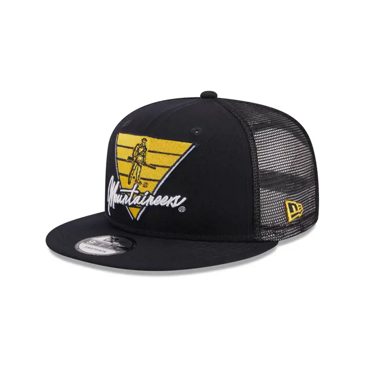 West Virginia Mountaineers NCAA Retro Snap BLEU MARINE
