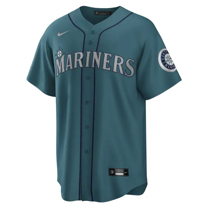 Maillot officiel replica de joueur Mariners MLB Julio Rodriguez